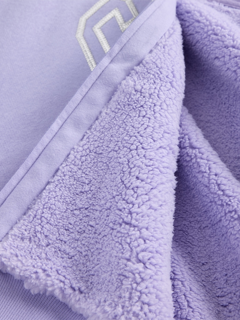 Kids Sherpa-Lined Graphic Logo Hoodie