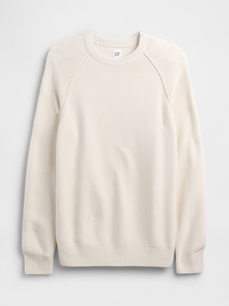 Garter Crewneck Sweater