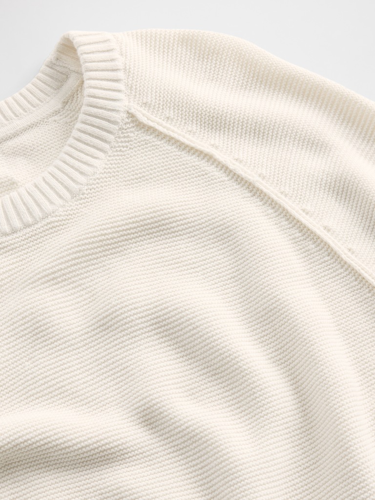 Garter Crewneck Sweater