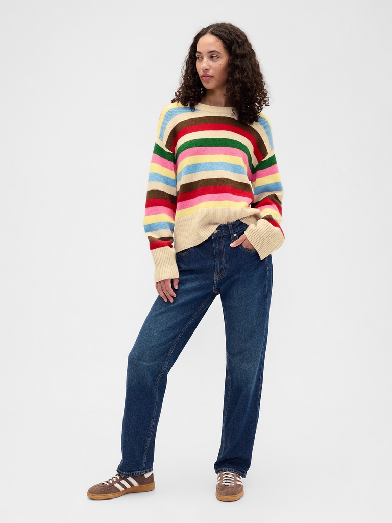 CashSoft Relaxed Crewneck Tunic Sweater