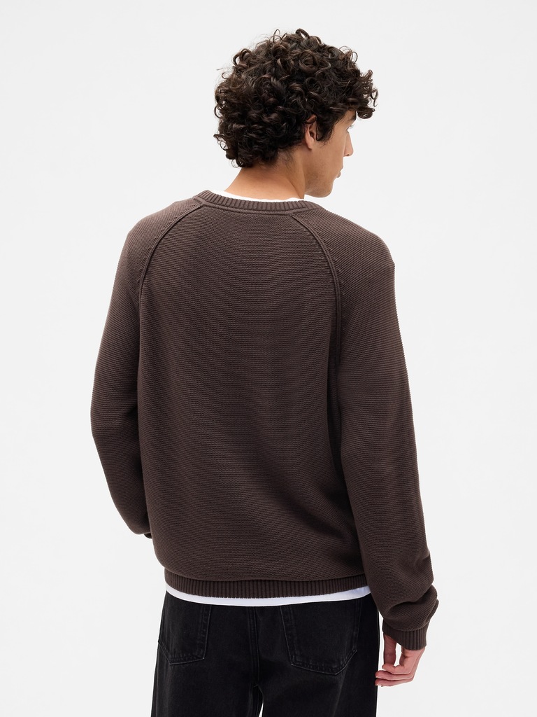 Garter Crewneck Sweater