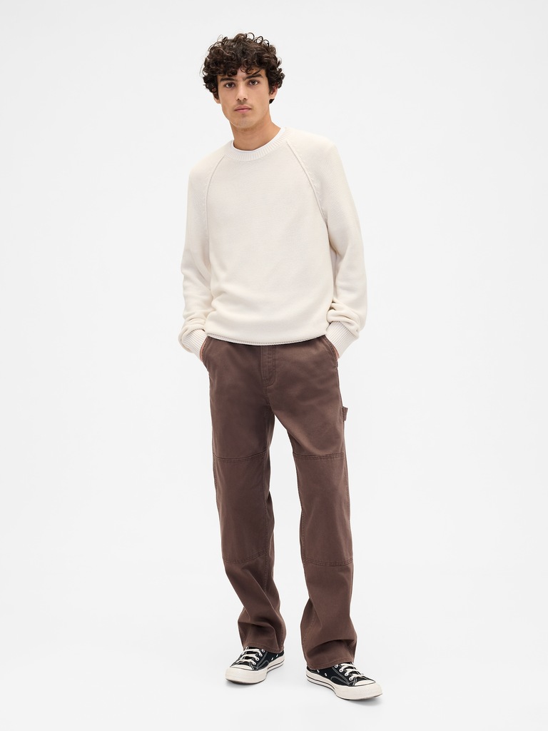 Garter Crewneck Sweater