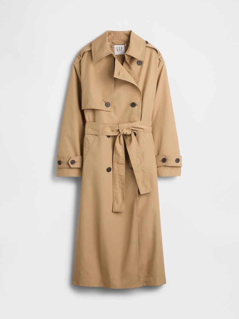 Gap × Sandy Liang Bow-Back Trench Coat