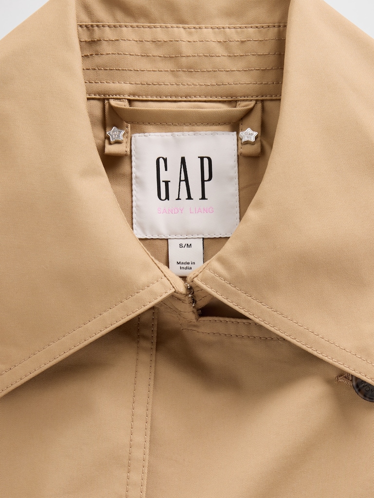 Gap × Sandy Liang Bow-Back Trench Coat