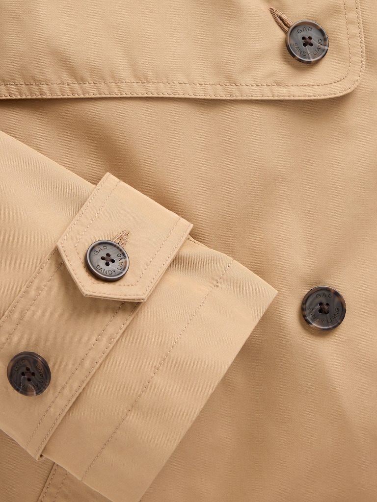 Gap × Sandy Liang Bow-Back Trench Coat