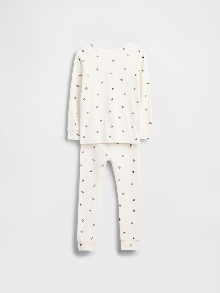 Kids & Baby Organic Brushed Cotton Holiday PJ Set