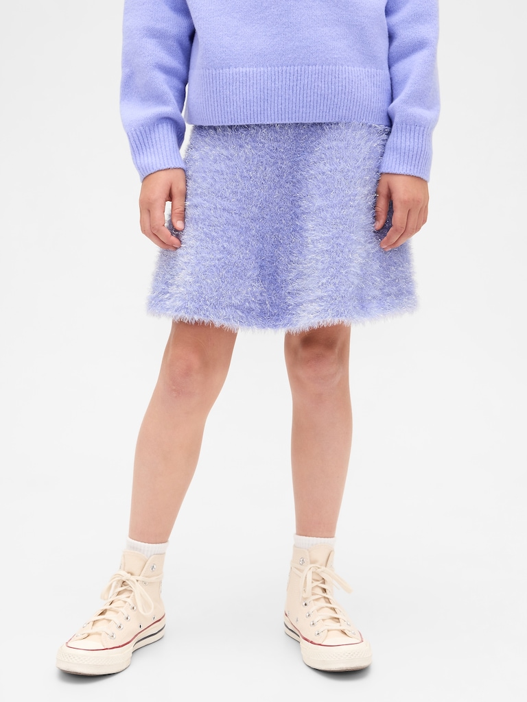 Kids Wicked Tinsel Eyelash Sweater Skirt