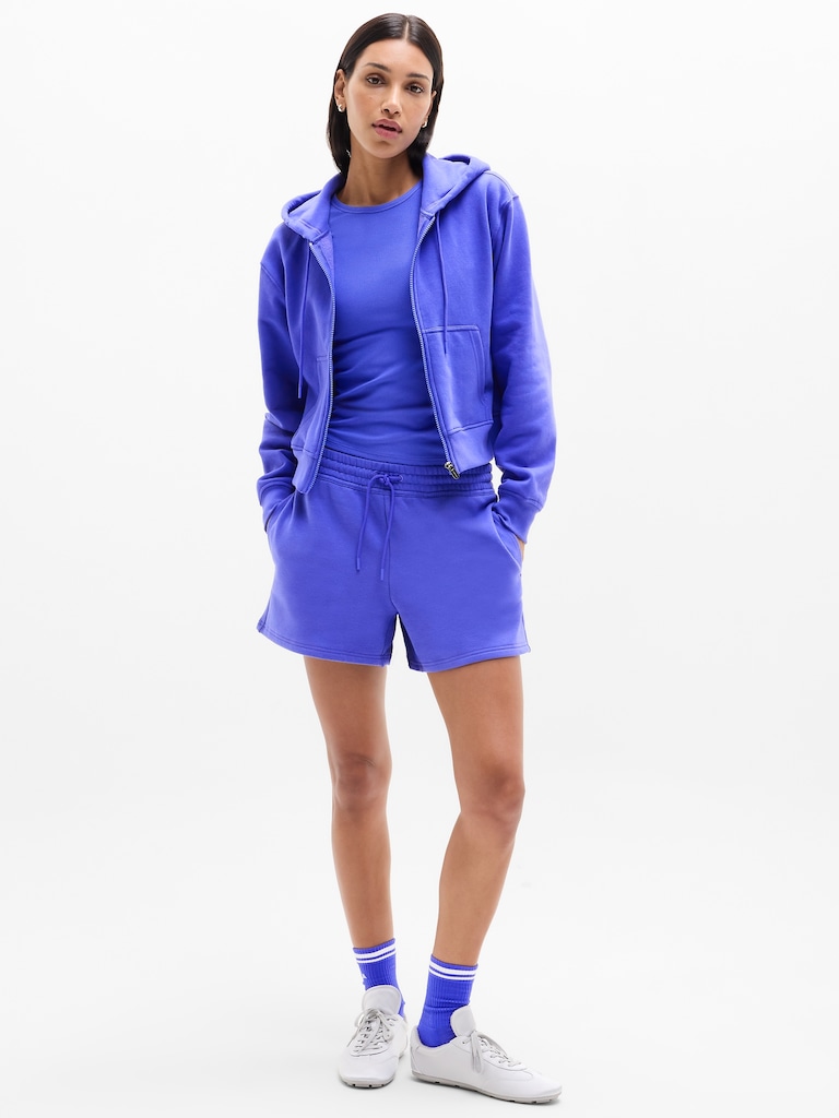 Forever Fleece Mid Rise 4" Short