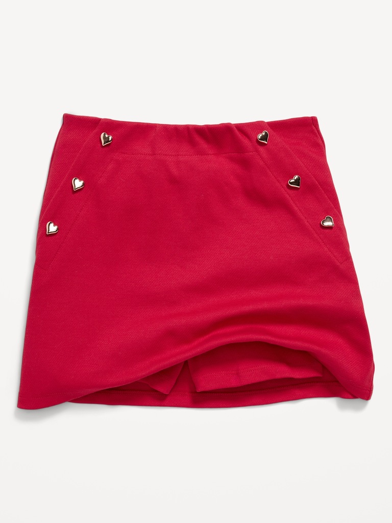 Jacquard-Knit Sailor Skort for Girls