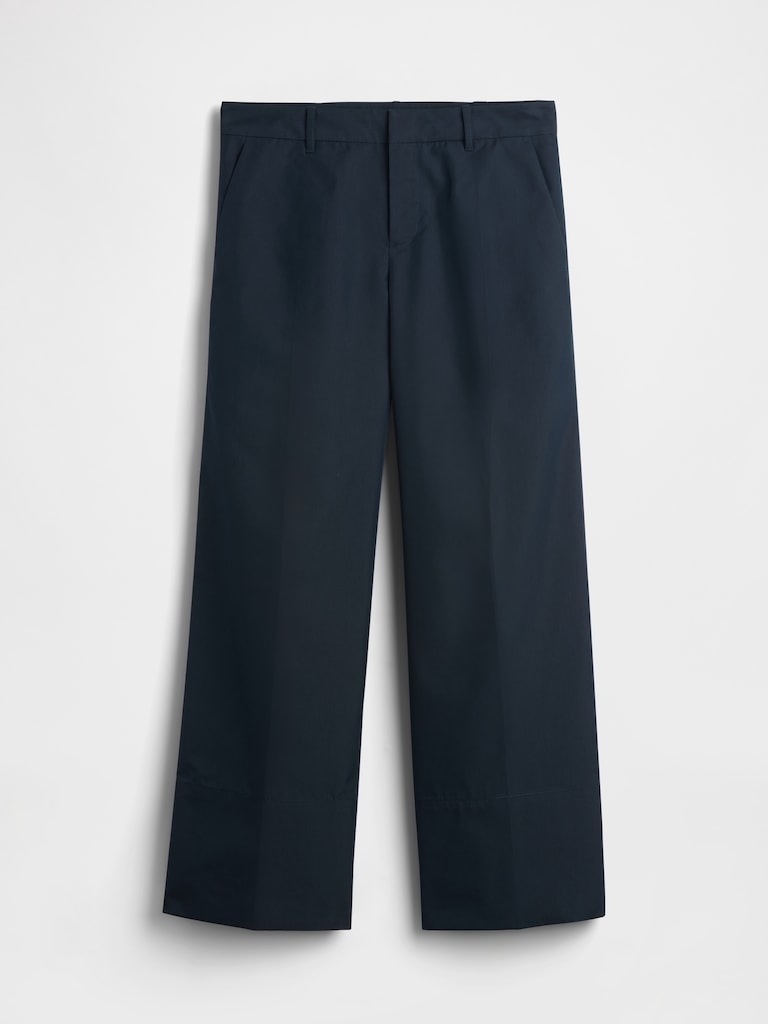 Gap × Sandy Liang Mid Rise Bow-Back Khakis