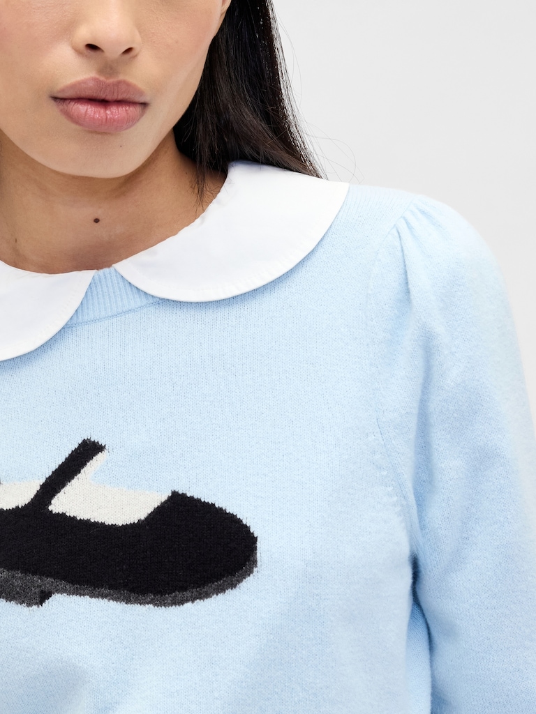 Gap × Sandy Liang CashSoft Crop Sweater
