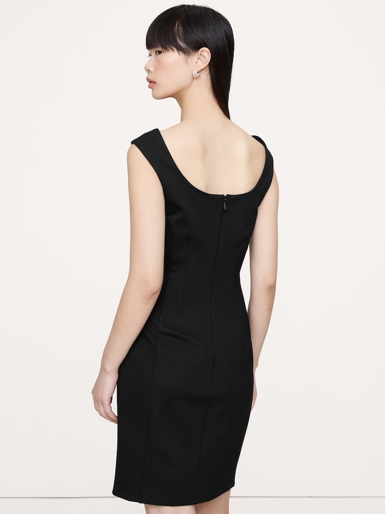 Everywhere Ponte Scoop-Neck Sheath Dress