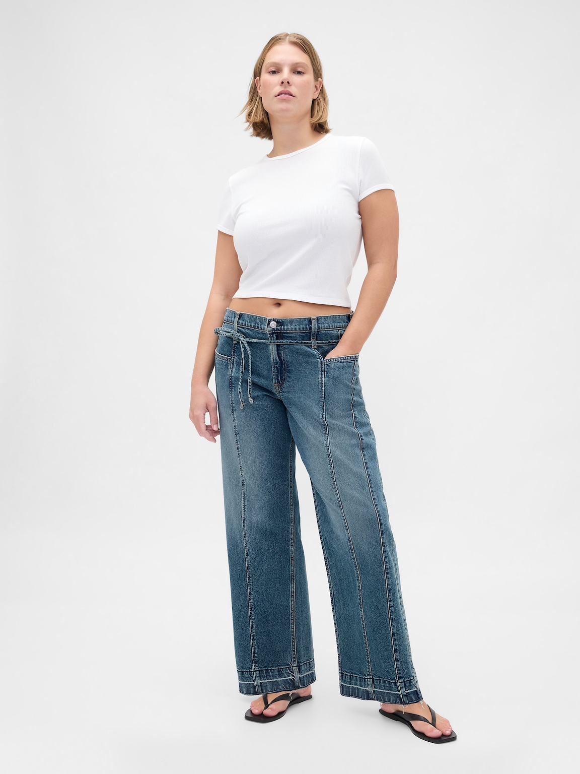 Low Rise '90s Loose Jeans