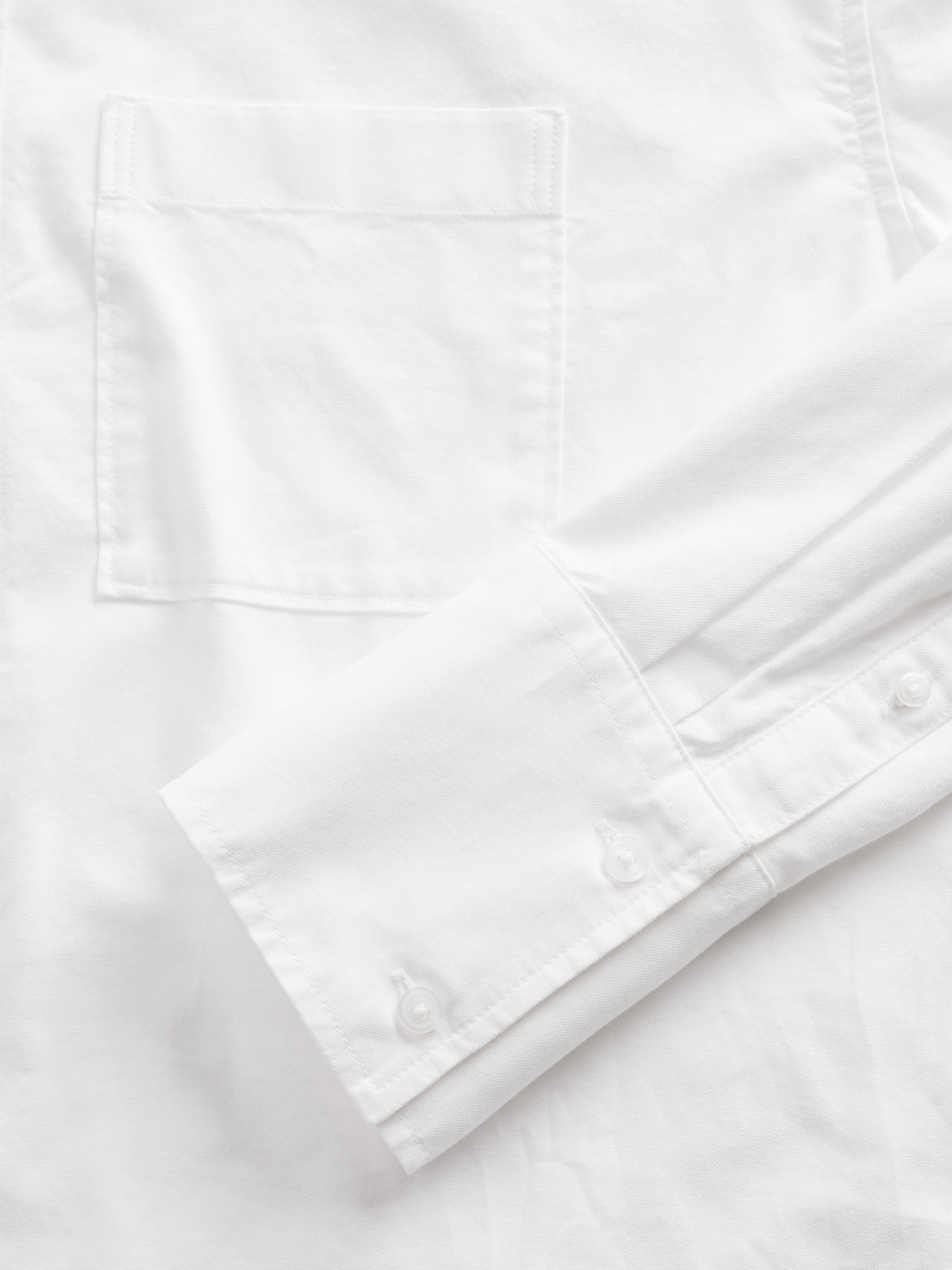 Organic Cotton Straight-Hem Crop Shirt