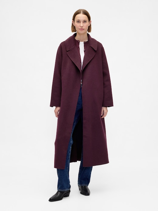 Gap Wool-Blend Wrap Coat