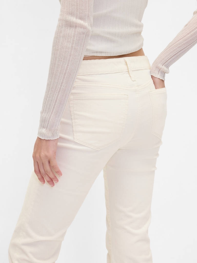 Low Rise Corduroy Long & Lean Pants