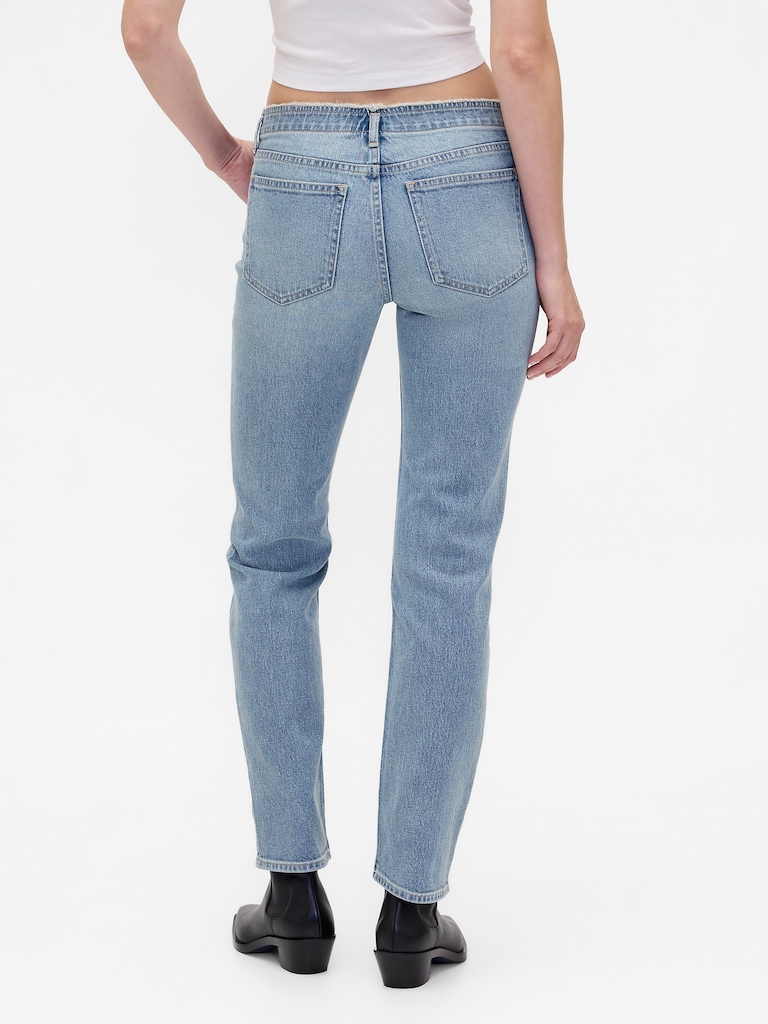 Low Rise '90s Slim Straight Jeans