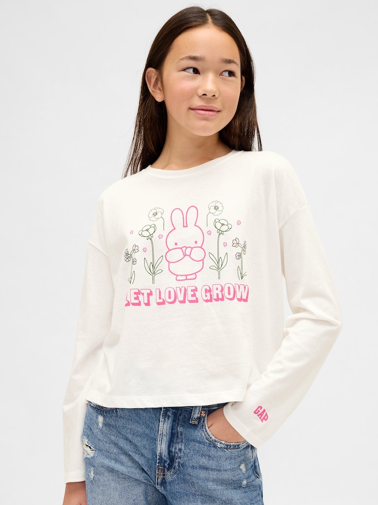 Kids Miffy Oversized Graphic T-Shirt