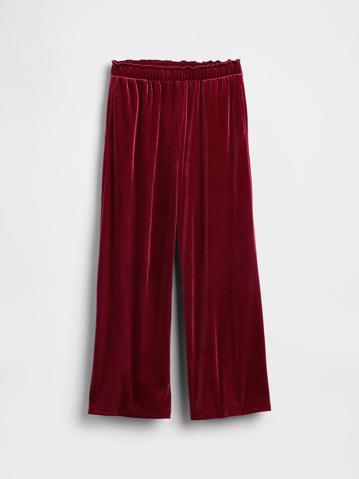 Kids Velvet Wide-Leg Pants