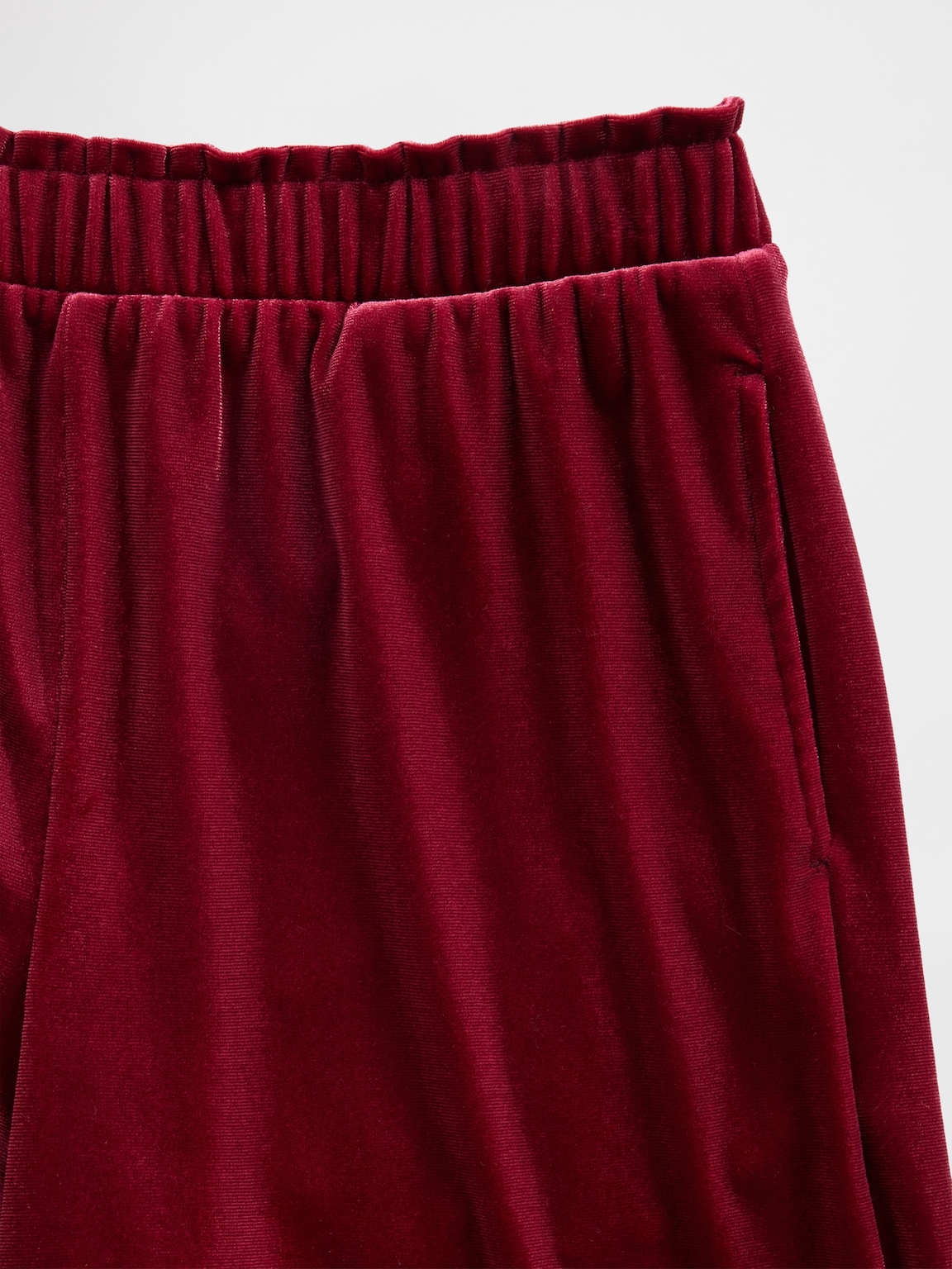 Kids Velvet Wide-Leg Pants