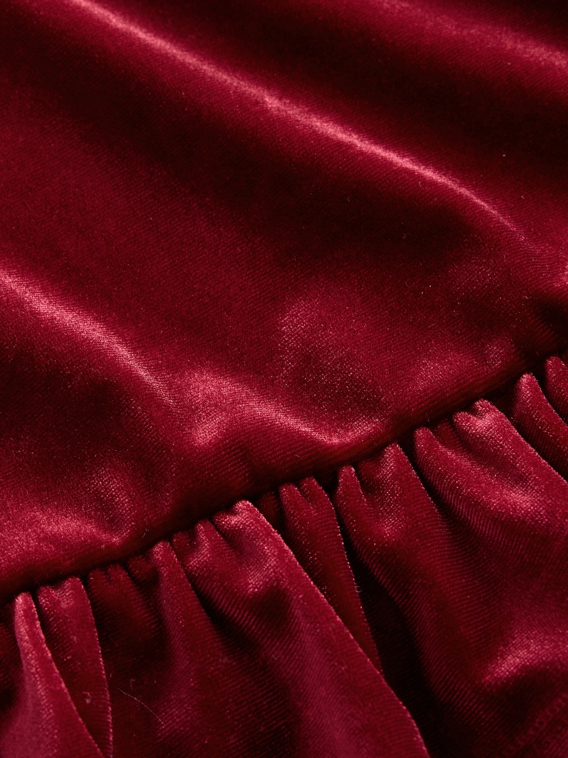 Kids Velour Peplum Top