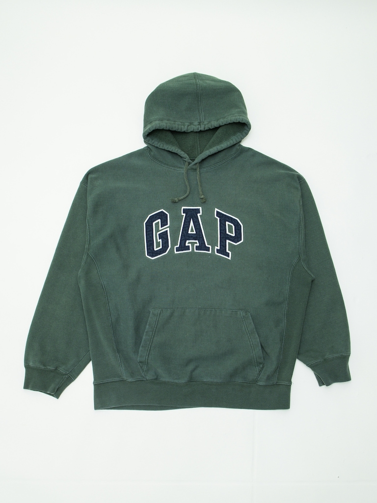 90s GapVintage Mens Logo Hoodie L