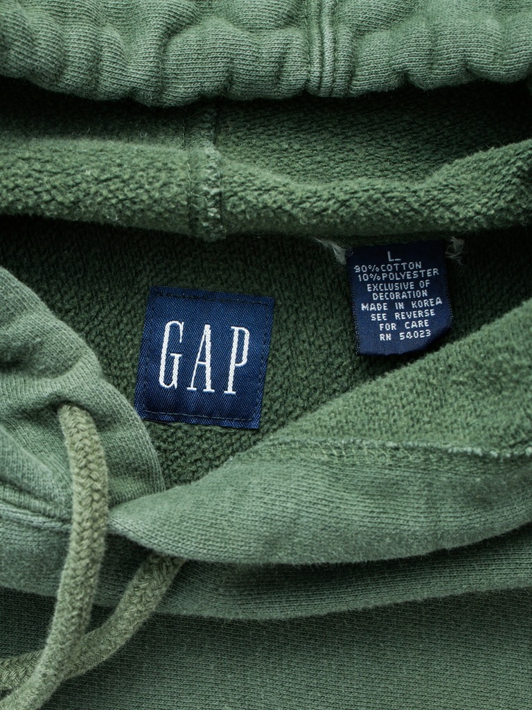 90s GapVintage Mens Logo Hoodie L