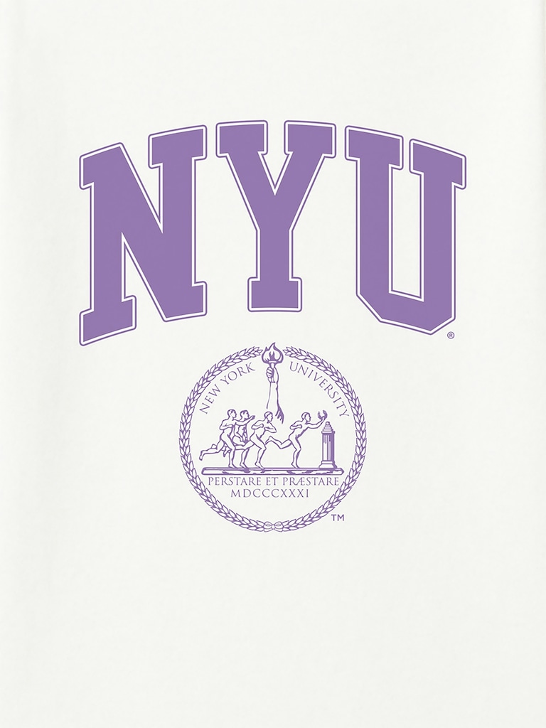 NYU College Crest Graphic T-Shirt