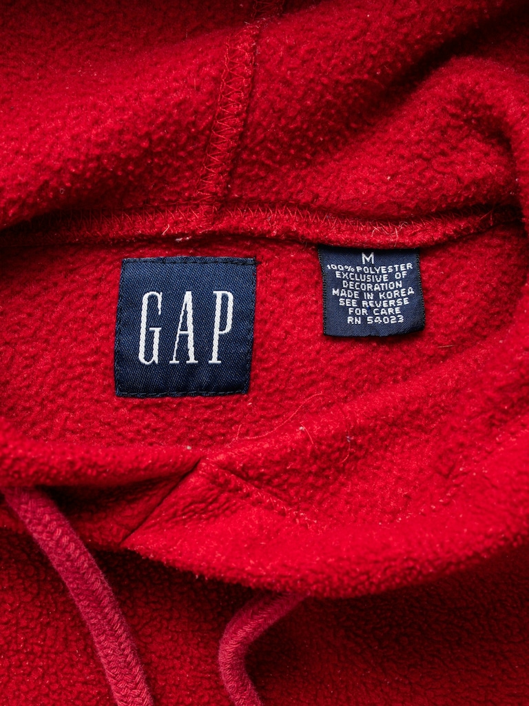 90s GapVintage Mens Logo Hoodie M
