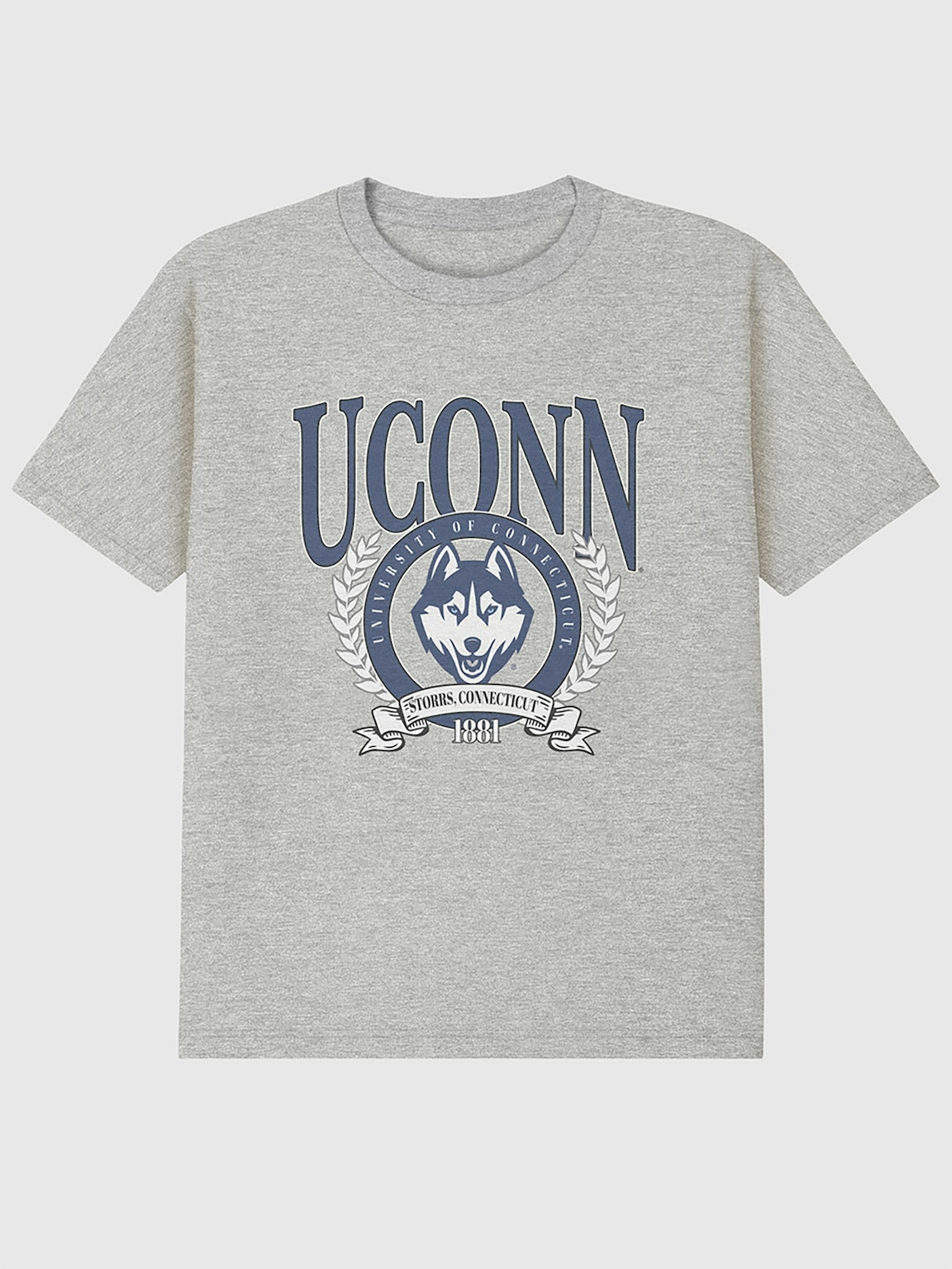 UConn Laurel Crest Graphic T-Shirt