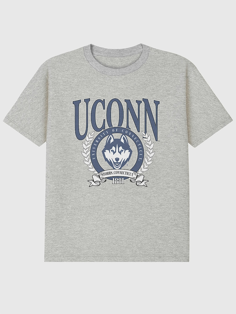 UConn Laurel Crest Graphic T-Shirt