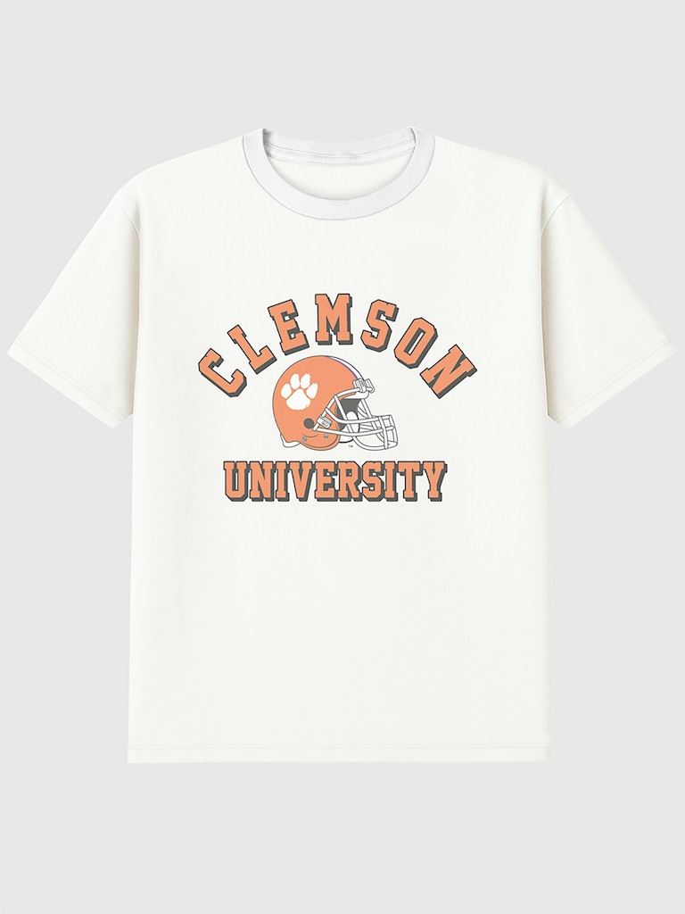 Clemson University Football Vintage Graphic T-Shirt