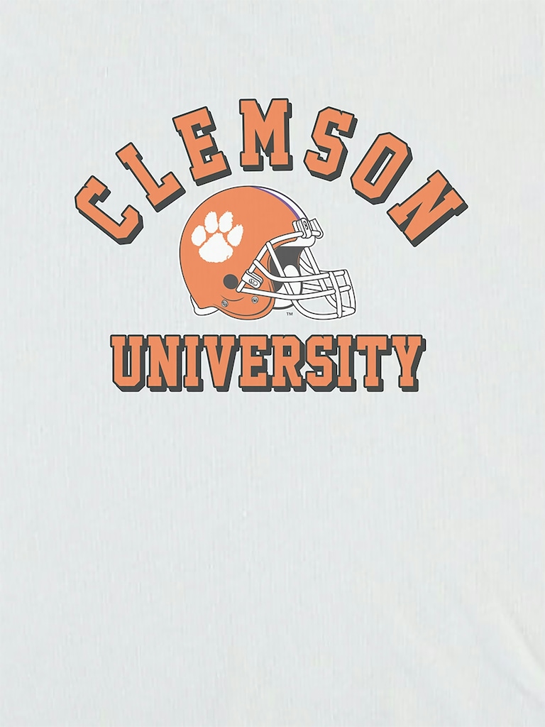 Clemson University Football Vintage Crop T-Shirt