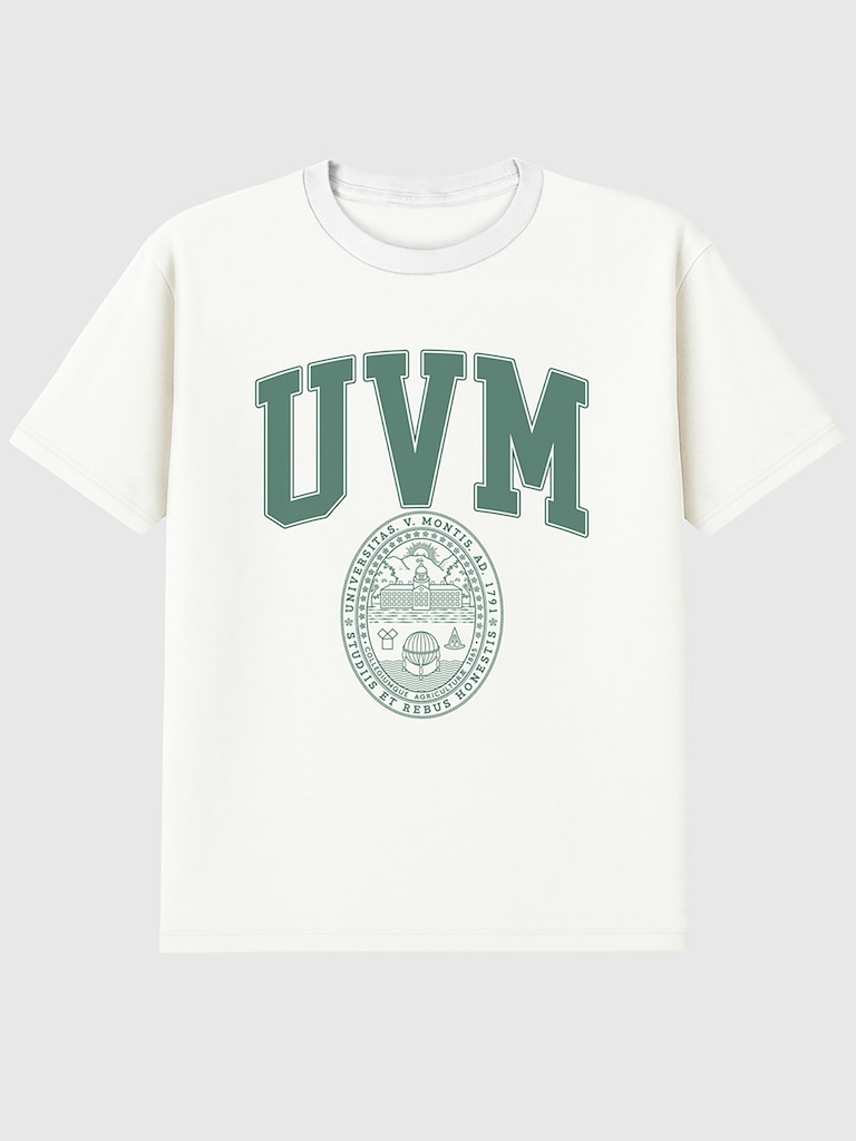 UVM College Crest Graphic T-Shirt