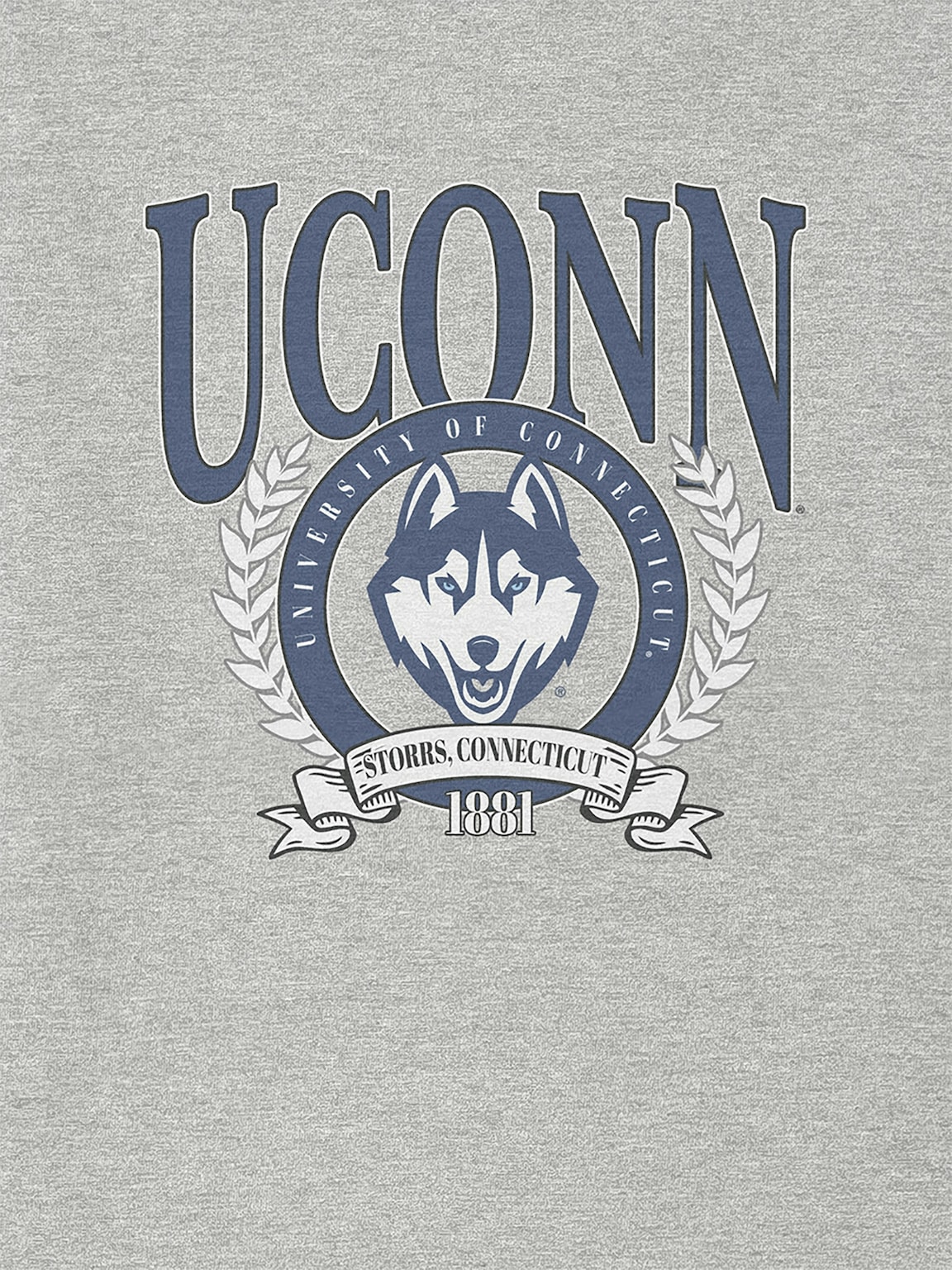 UConn Laurel Crest Graphic T-Shirt