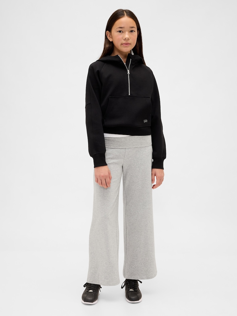 Kids Wide-Leg Foldover Leggings