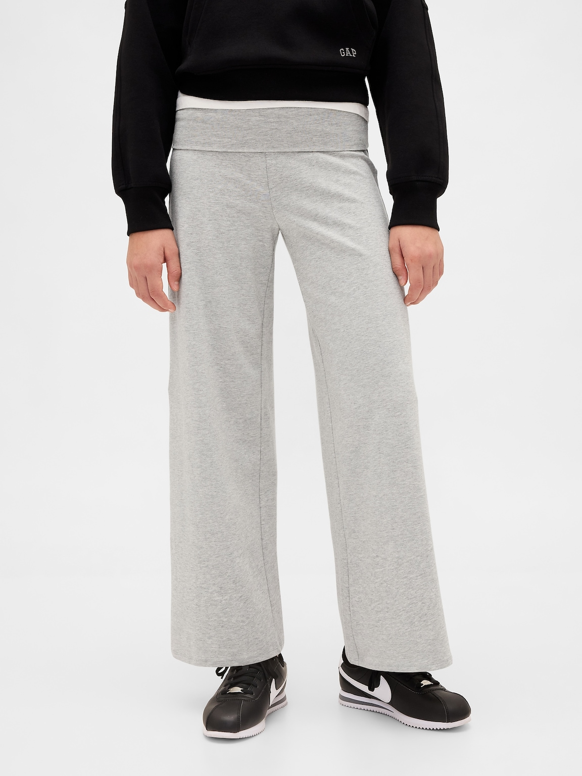 Kids Wide-Leg Foldover Leggings