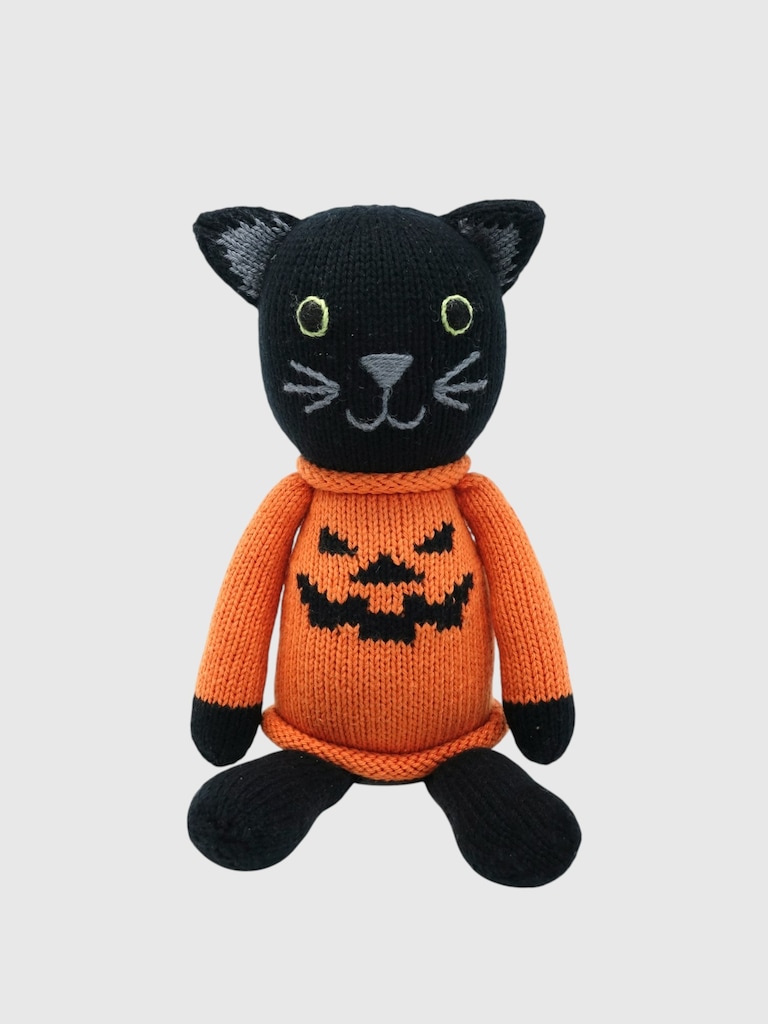 Halloween Cat Knit Toy