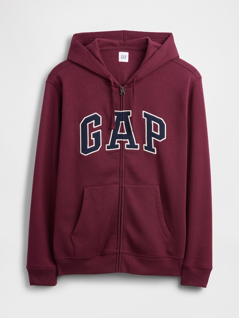Adult Relaxed Gap Logo Zip Hoodie