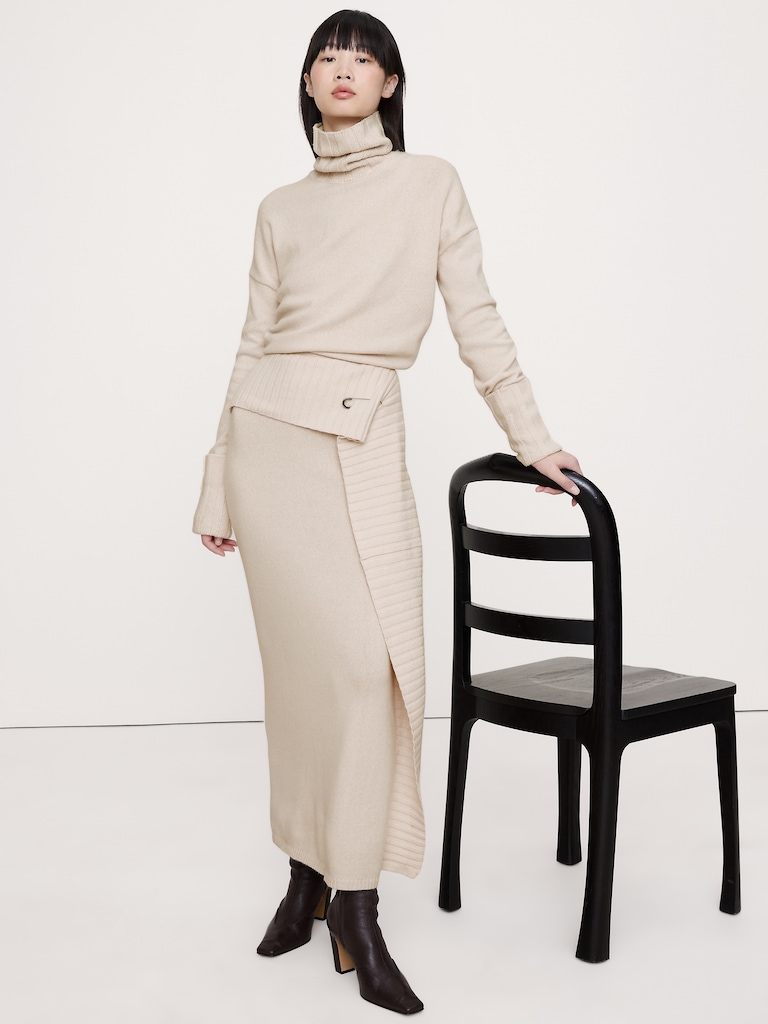 Merino-Cotton Maxi Sweater Dress