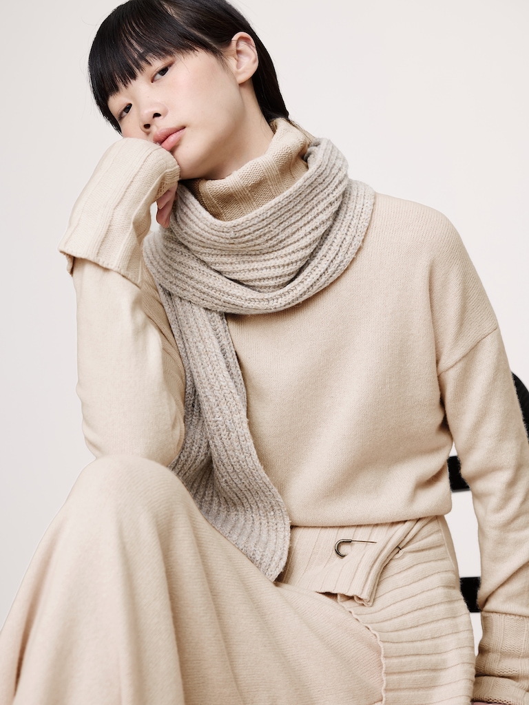 Merino-Cotton Maxi Sweater Dress