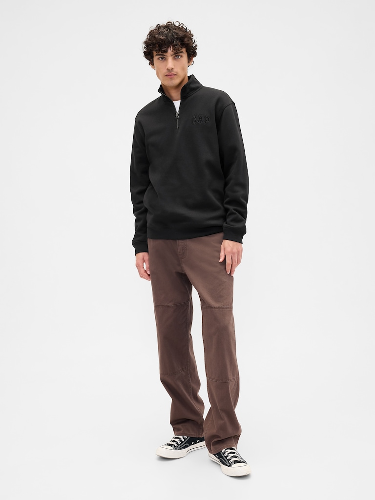 Relaxed Gap Logo Quarter-Zip Sweatshirt