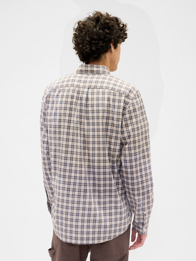 Stretch Poplin Shirt in Standard Fit