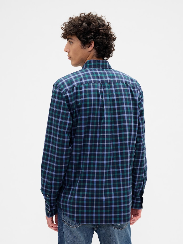 Stretch Poplin Shirt in Standard Fit