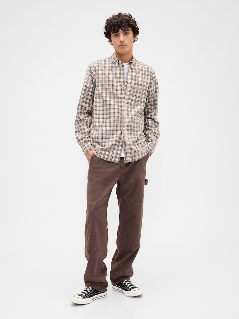 Stretch Poplin Shirt in Standard Fit
