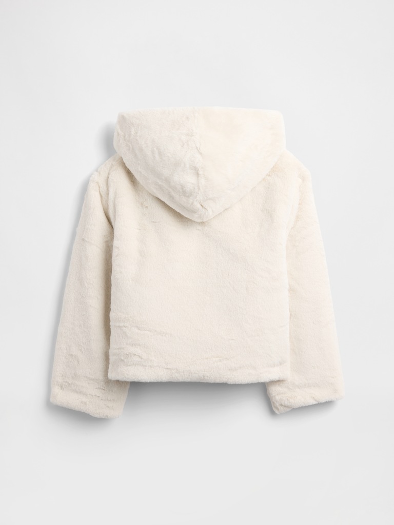 Kids Relaxed Faux-Fur Jacket