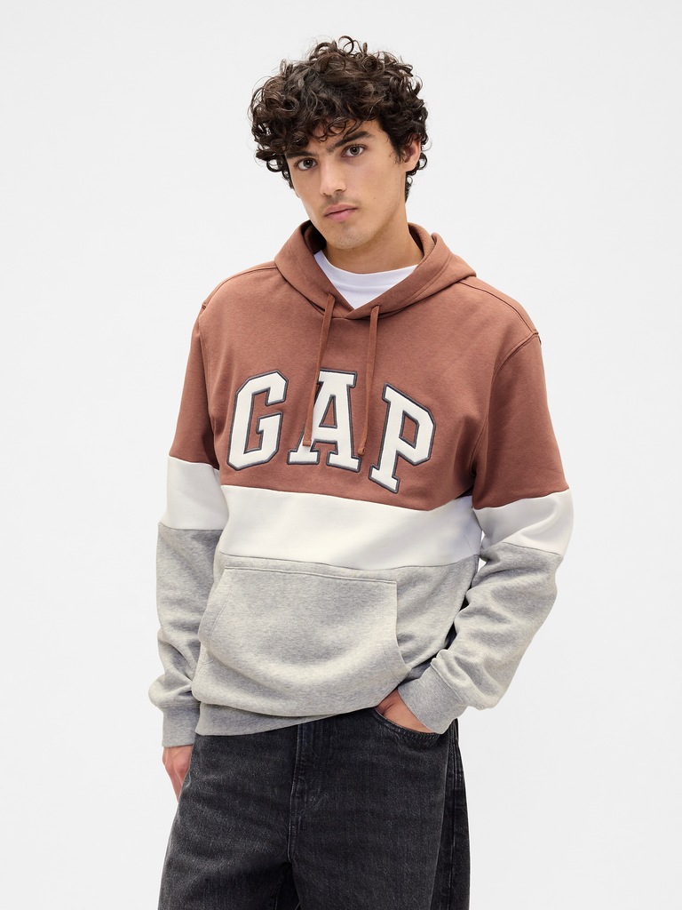 Relaxed Gap Logo Colorblock Hoodie
