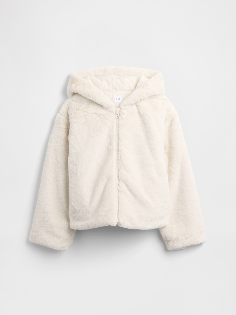 Kids Relaxed Faux-Fur Jacket