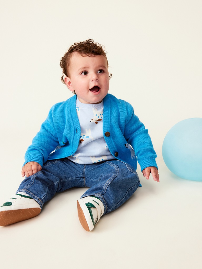 Baggy Barrel-Leg Cargo Jeans for Baby