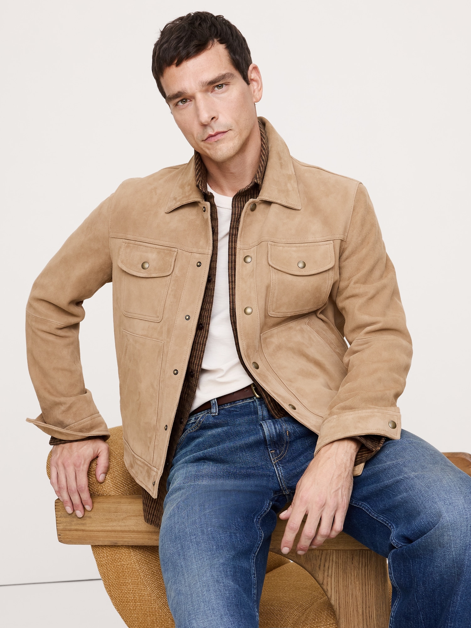 Men's Leather & Suede Jackets | Banana Republic